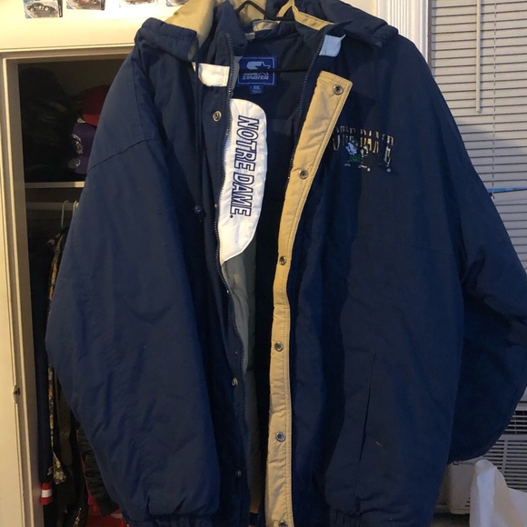 Other - vintage STARTER notre dame jacket